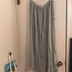 Sea foam Green Maxi Skirt